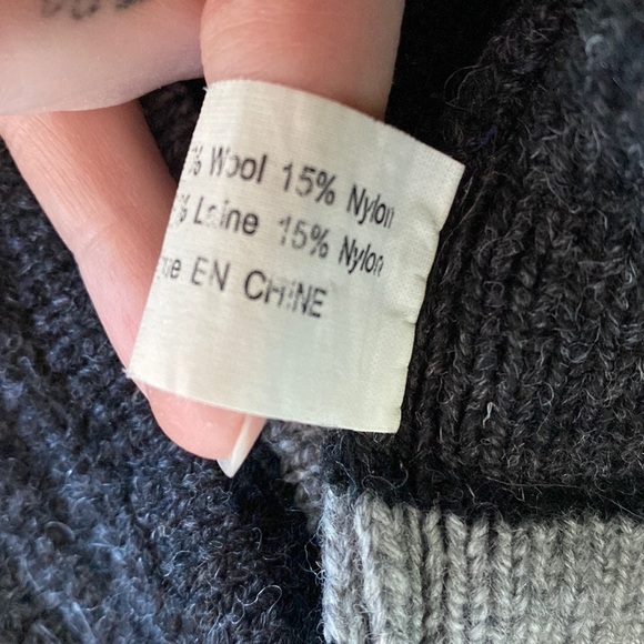 Men's Grey bucket winter hat 85% wool - Picture 6 of 6